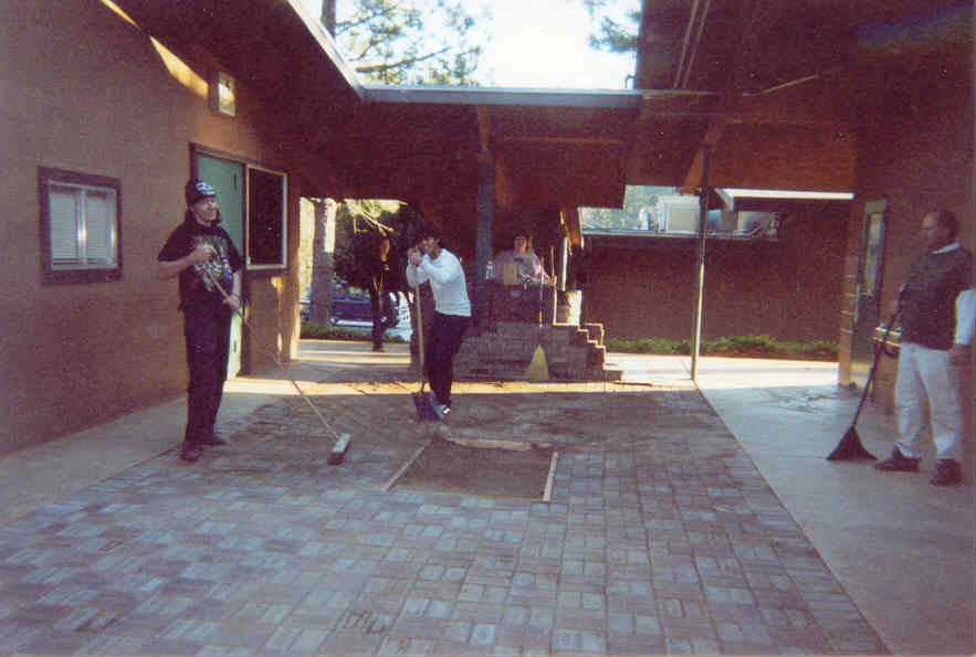 Brick laying comes to an end